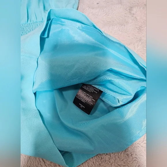 Bebe Turquoise Blue Cami Romper Small - Picture 10 of 10